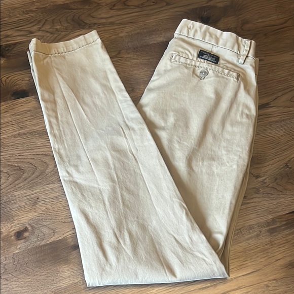 Banana Republic Men’s Lived-In Chino Slim Fit 31/34 Khaki Pants - Picture 1 of 14